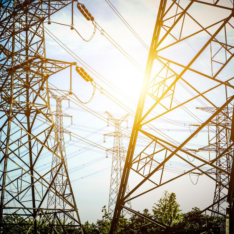 High voltage post or High voltage tower